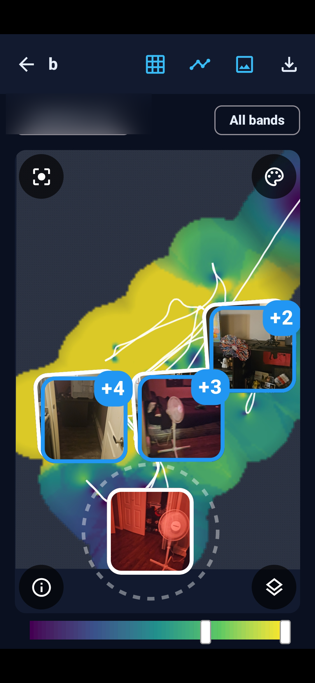 NetLens analyze view - completed heatmap with viridis colormap overlay